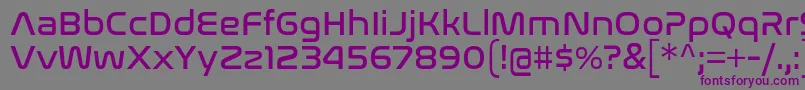 NasalizationRg Font – Purple Fonts on Gray Background