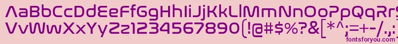 NasalizationRg Font – Purple Fonts on Pink Background