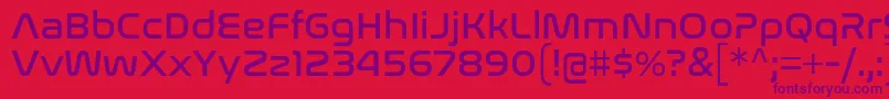 NasalizationRg Font – Purple Fonts on Red Background