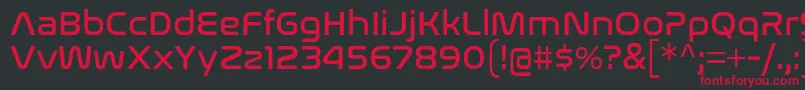 NasalizationRg Font – Red Fonts on Black Background