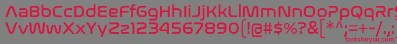 NasalizationRg Font – Red Fonts on Gray Background