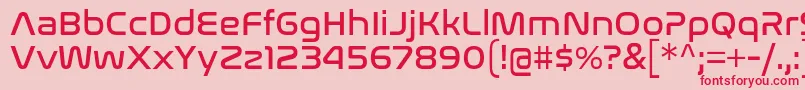 NasalizationRg Font – Red Fonts on Pink Background