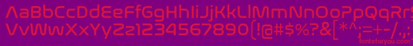 NasalizationRg Font – Red Fonts on Purple Background