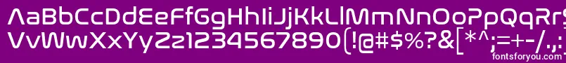 NasalizationRg Font – White Fonts on Purple Background
