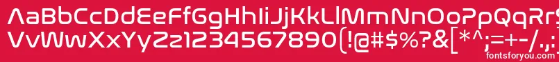 NasalizationRg Font – White Fonts on Red Background