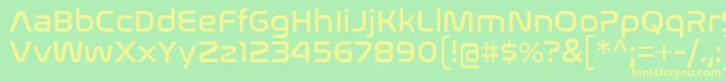 NasalizationRg Font – Yellow Fonts on Green Background