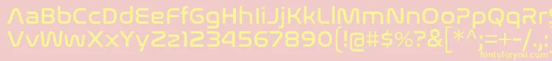 NasalizationRg Font – Yellow Fonts on Pink Background