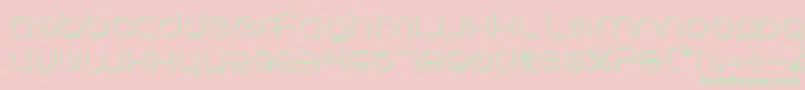 Neov23D Font – Green Fonts on Pink Background