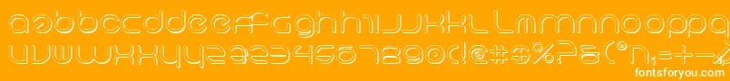 Neov23D Font – White Fonts on Orange Background