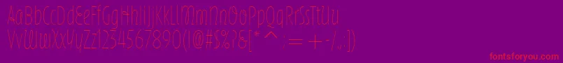 Шрифт SilvermoonItc – красные шрифты на фиолетовом фоне