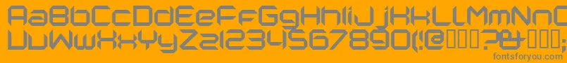 Nano Font – Gray Fonts on Orange Background