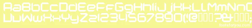 More about Nano Font Nano Font – White Fonts on Yellow Background
