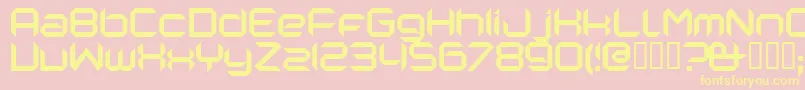 Nano Font – Yellow Fonts on Pink Background