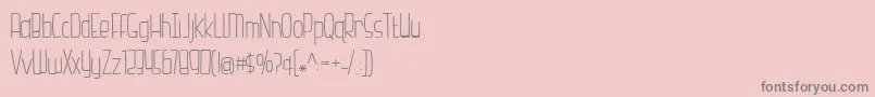 BmdHazelnutWaterLight Font – Gray Fonts on Pink Background
