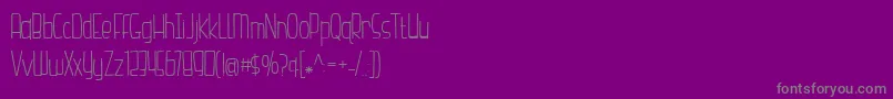BmdHazelnutWaterLight Font – Gray Fonts on Purple Background