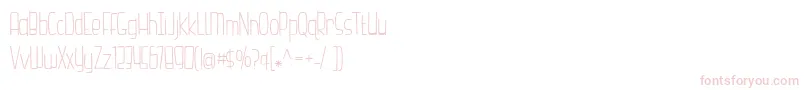 BmdHazelnutWaterLight Font – Pink Fonts on White Background