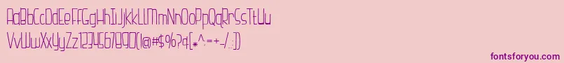 BmdHazelnutWaterLight Font – Purple Fonts on Pink Background