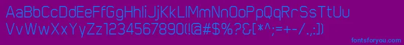 ScriberRegular Font – Blue Fonts on Purple Background