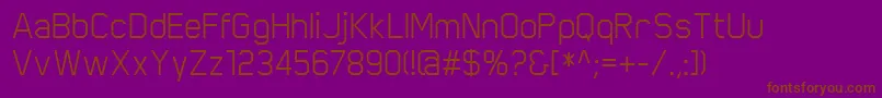 ScriberRegular Font – Brown Fonts on Purple Background