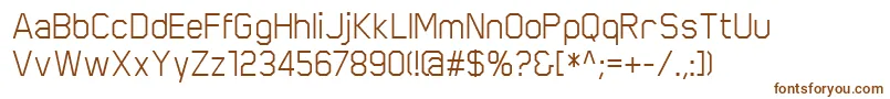 ScriberRegular Font – Brown Fonts on White Background
