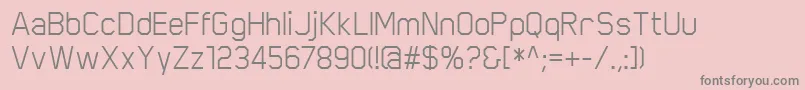 ScriberRegular Font – Gray Fonts on Pink Background