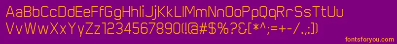 ScriberRegular Font – Orange Fonts on Purple Background