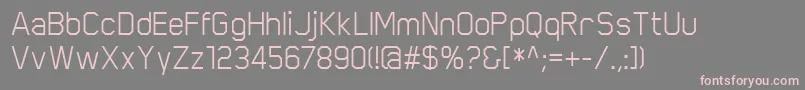 ScriberRegular Font – Pink Fonts on Gray Background