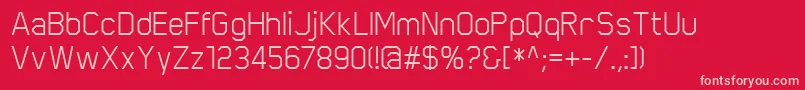 ScriberRegular Font – Pink Fonts on Red Background