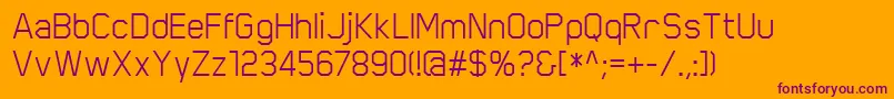 ScriberRegular Font – Purple Fonts on Orange Background