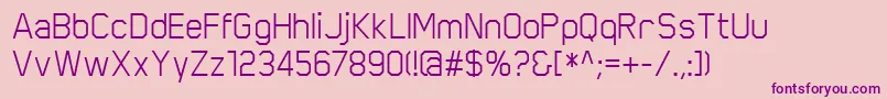 ScriberRegular Font – Purple Fonts on Pink Background