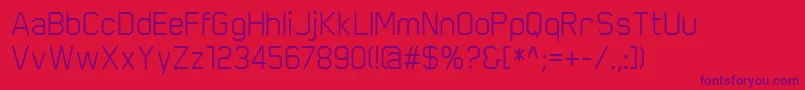 ScriberRegular-Schriftart – Violette Schriften auf rotem Hintergrund