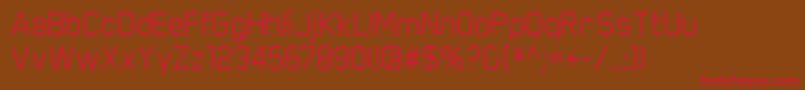 ScriberRegular Font – Red Fonts on Brown Background
