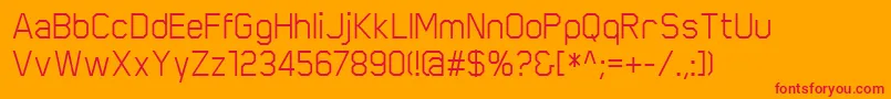ScriberRegular Font – Red Fonts on Orange Background