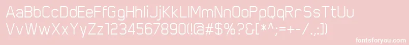 ScriberRegular Font – White Fonts on Pink Background