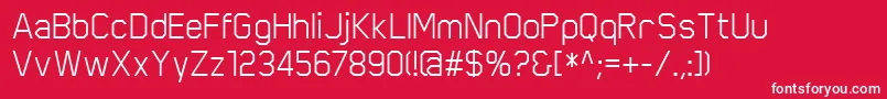 ScriberRegular Font – White Fonts on Red Background