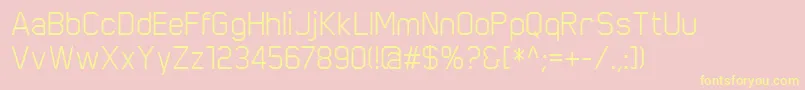 ScriberRegular Font – Yellow Fonts on Pink Background
