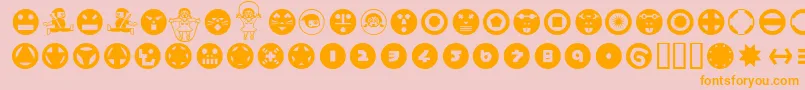 More about Hamangairregularpicturesll Font Hamangairregularpicturesll Font – Orange Fonts on Pink Background