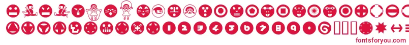 Hamangairregularpicturesll Font – Red Fonts