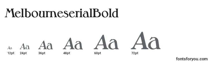 MelbourneserialBold Font Sizes