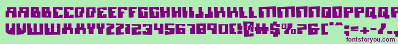 Micronianb Font – Purple Fonts on Green Background