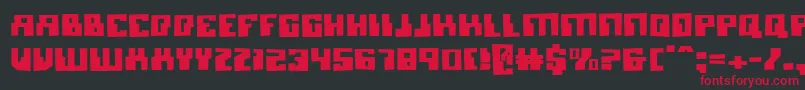Micronianb Font – Red Fonts on Black Background
