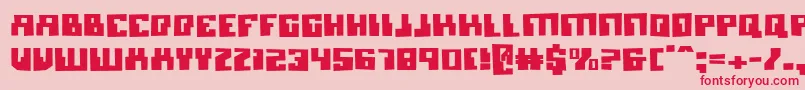 Micronianb Font – Red Fonts on Pink Background