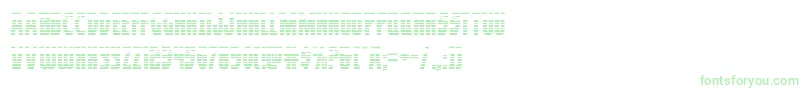 Prowlergrad-Schriftart – Grüne Schriften auf weißem Hintergrund