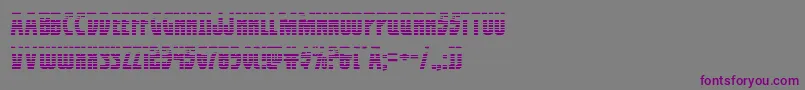フォントProwlergrad – 紫色のフォント、灰色の背景