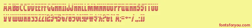 Prowlergrad Font – Red Fonts on Yellow Background