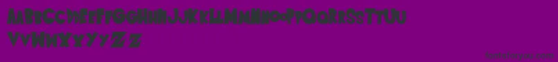 SaiyanSansregular Font – Black Fonts on Purple Background