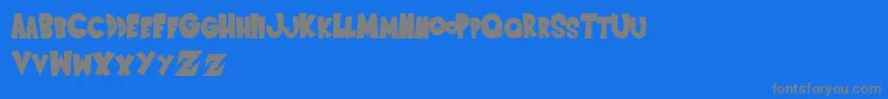 SaiyanSansregular Font – Gray Fonts on Blue Background