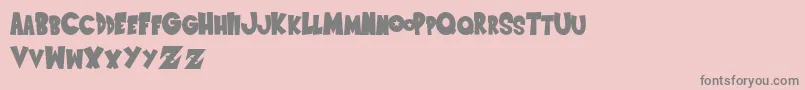 SaiyanSansregular Font – Gray Fonts on Pink Background