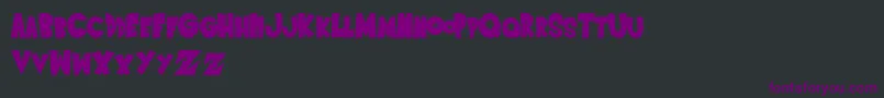 SaiyanSansregular Font – Purple Fonts on Black Background
