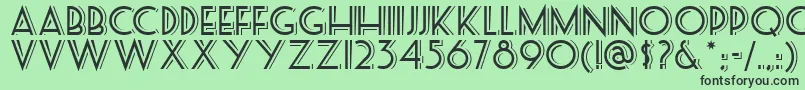 Seasideresortnf Font – Black Fonts on Green Background